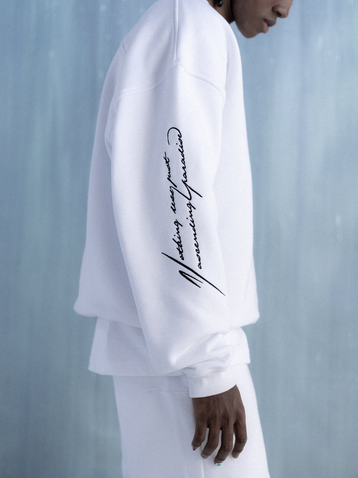 Ascending Paradise Sweater - White - DENNIS DANIEL™