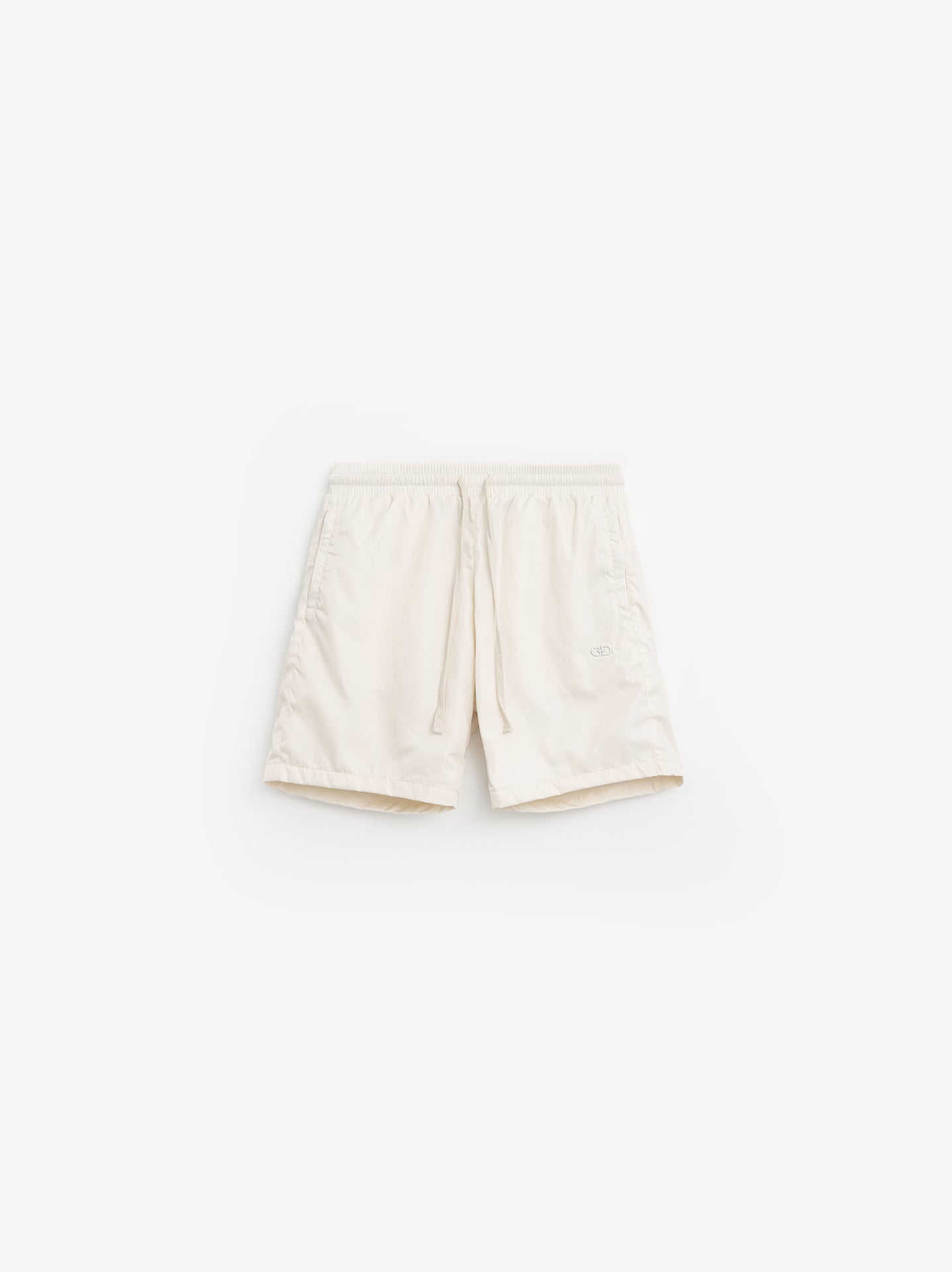 Track Shorts Cream White