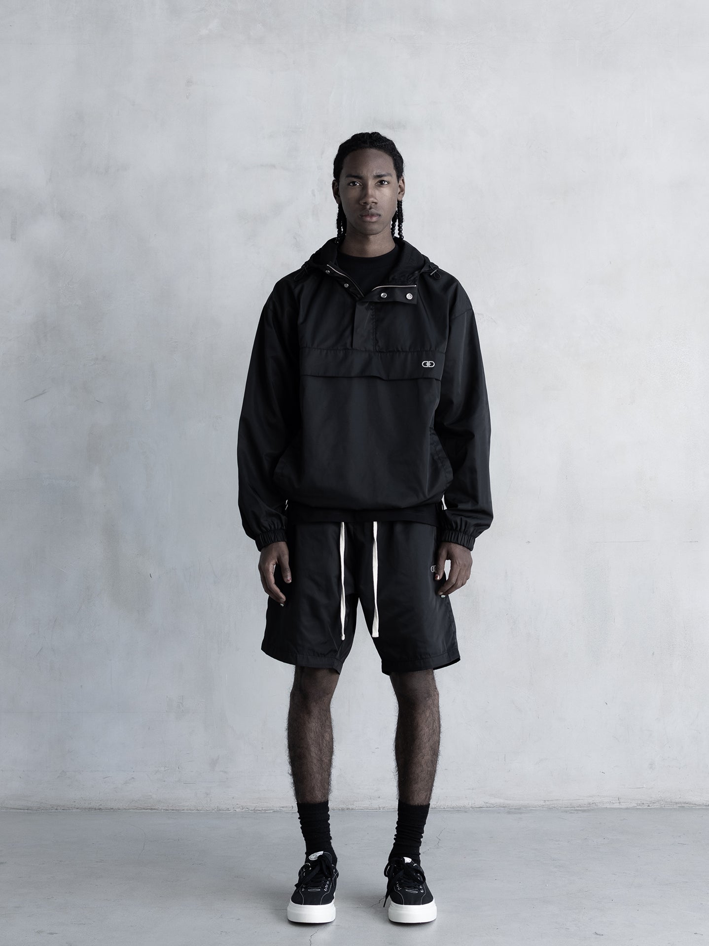 Track Hoodie - Black