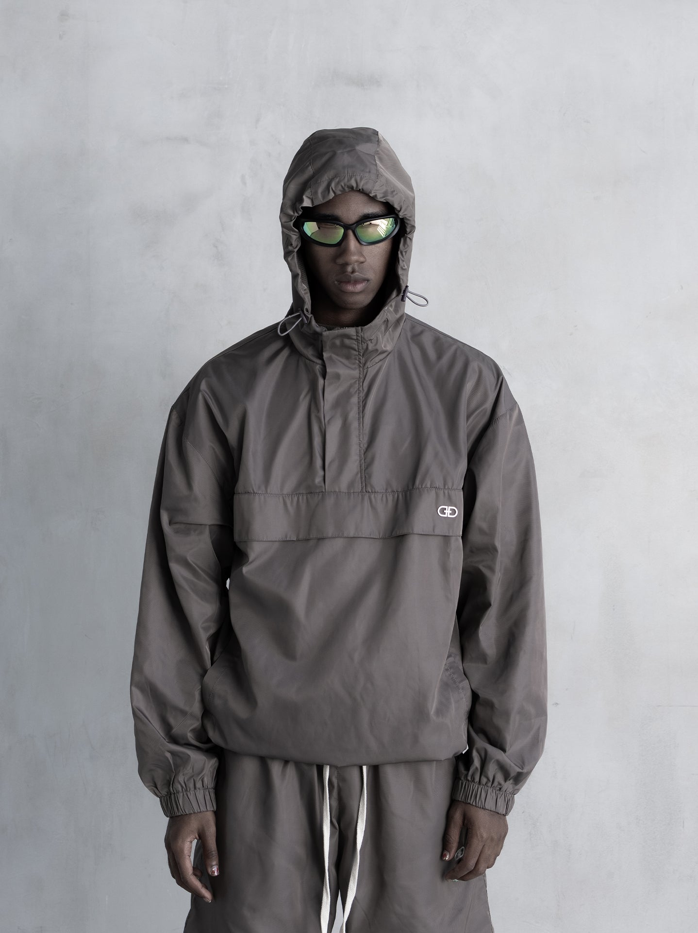 Track Hoodie - Taupe