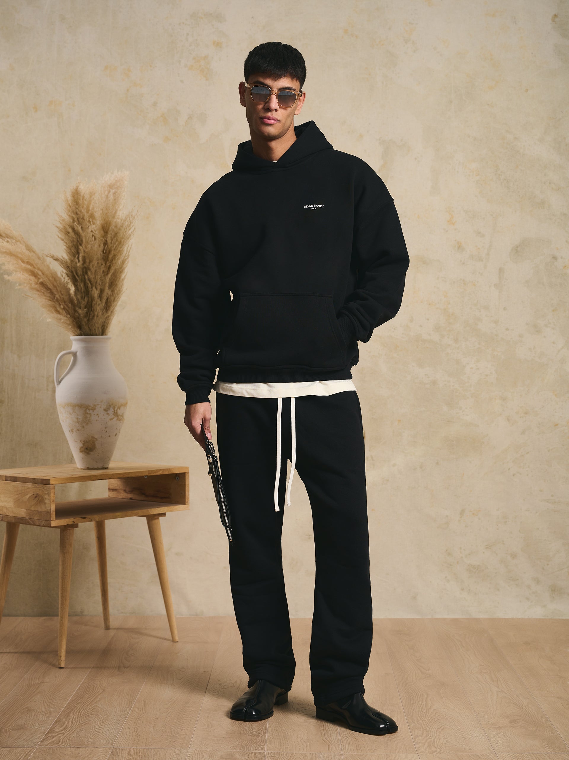 Logo Sweatpants - Black - DENNIS DANIEL™