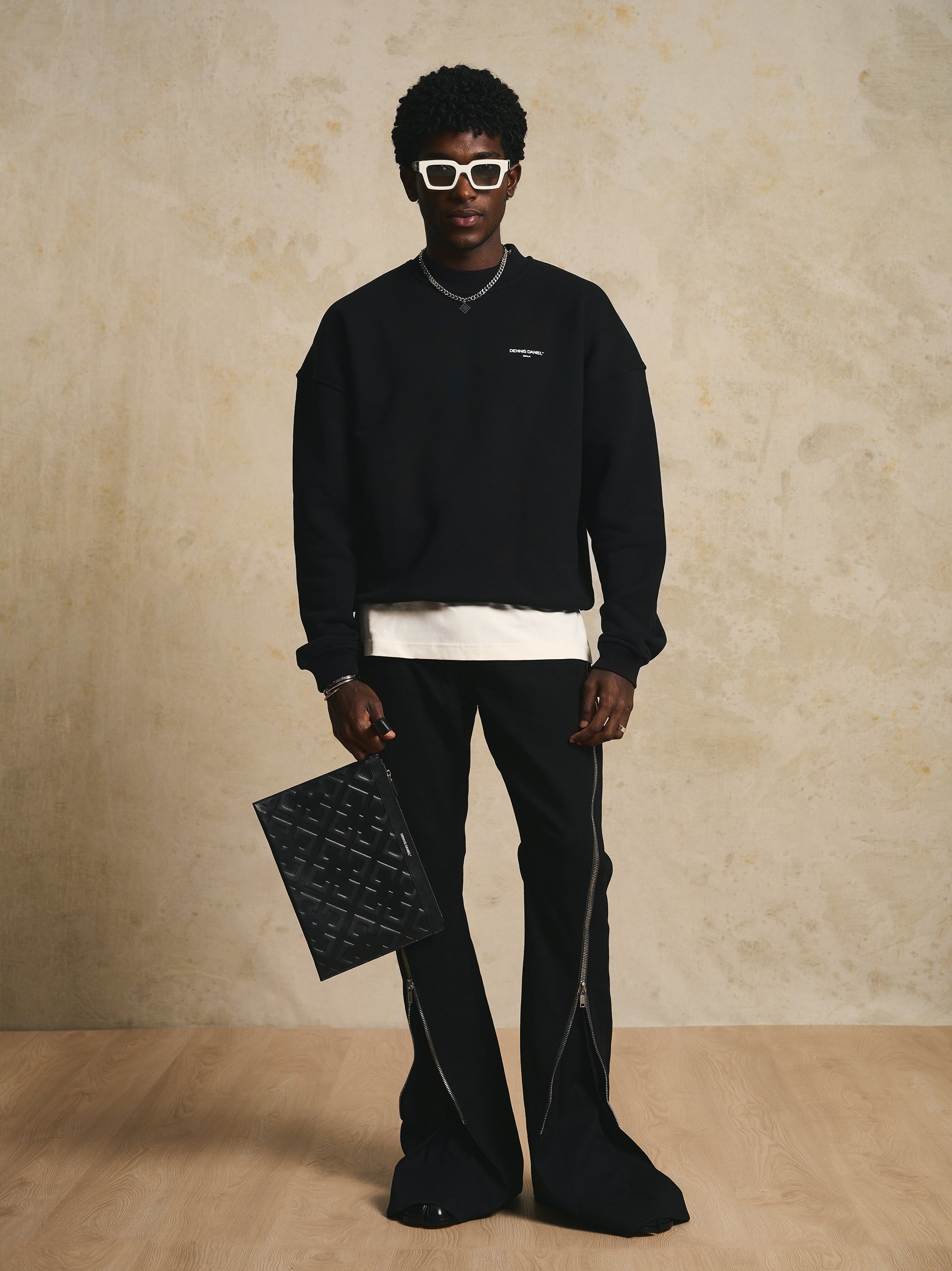 Contemporary Elegance Sweater - Black - DENNIS DANIEL™