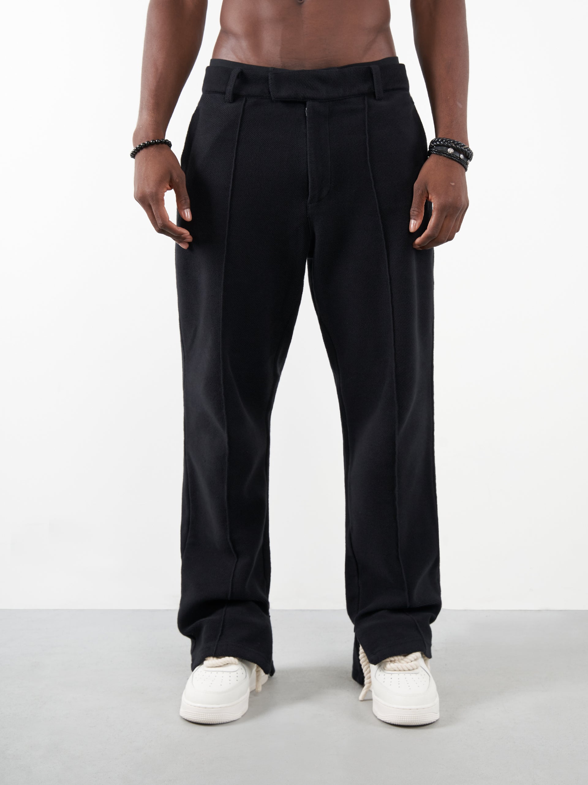 Inside Out Tailored Pants - Black - DENNIS DANIEL™