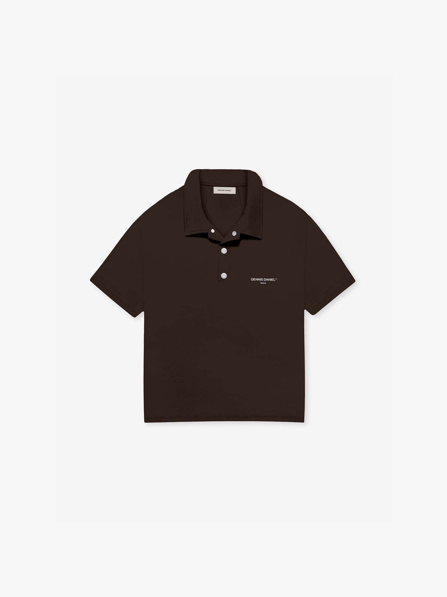 Short Sleeve Polo Shirt - Dark Oak