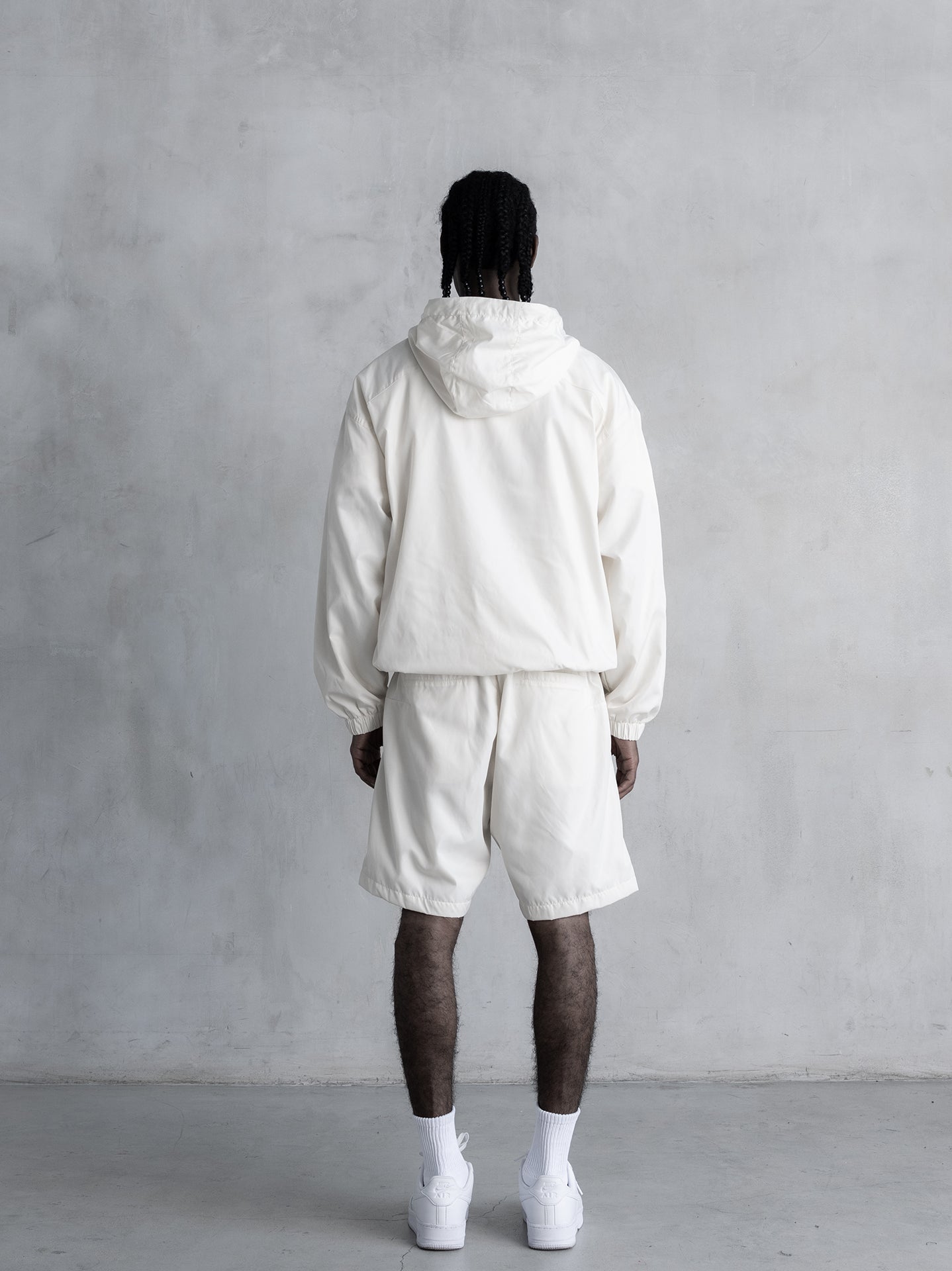 Track Hoodie - Cream White