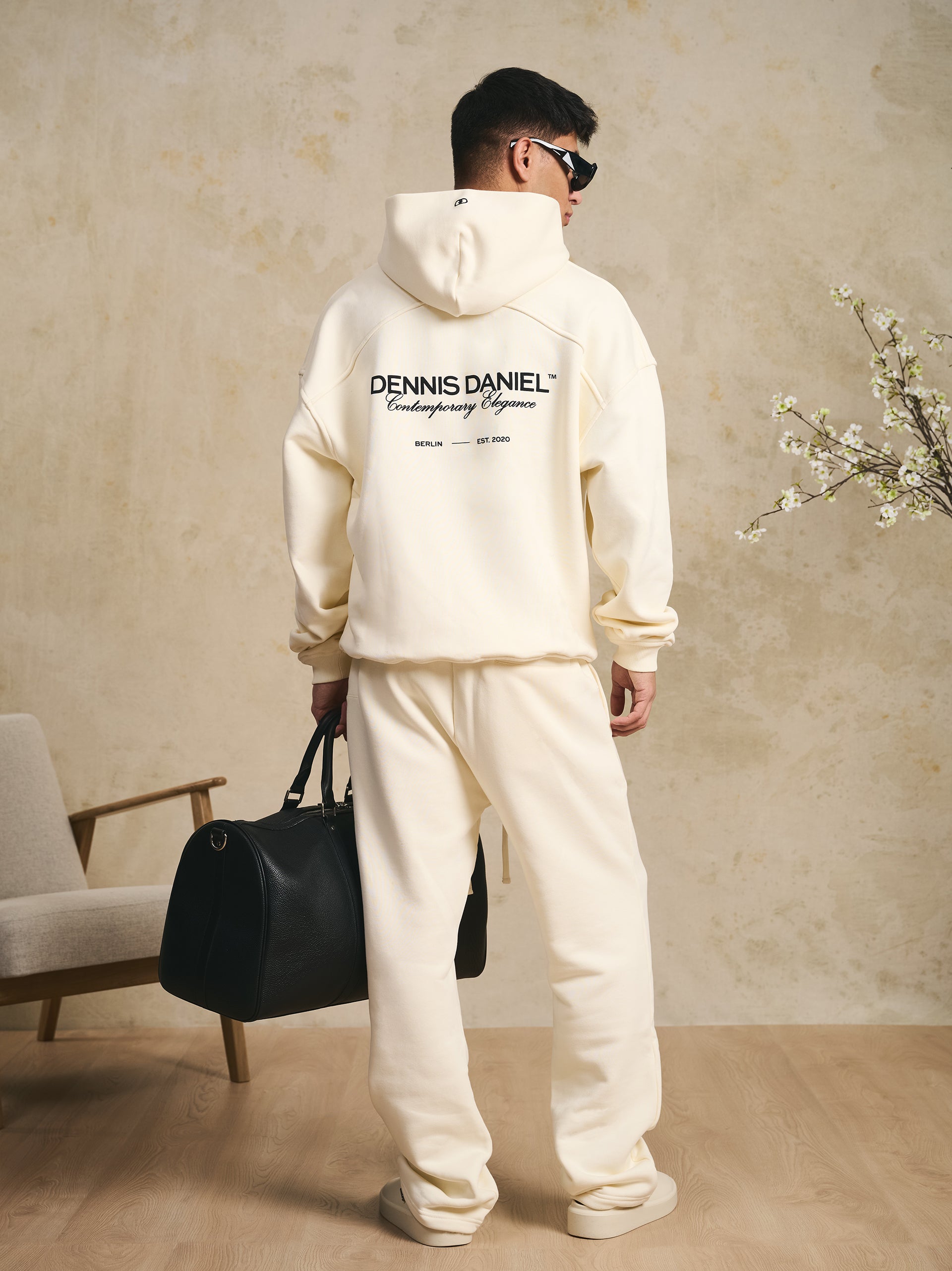 Logo Sweatpants - Off White - DENNIS DANIEL™