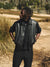 Leather Bomber Vest - Black - DENNIS DANIEL™