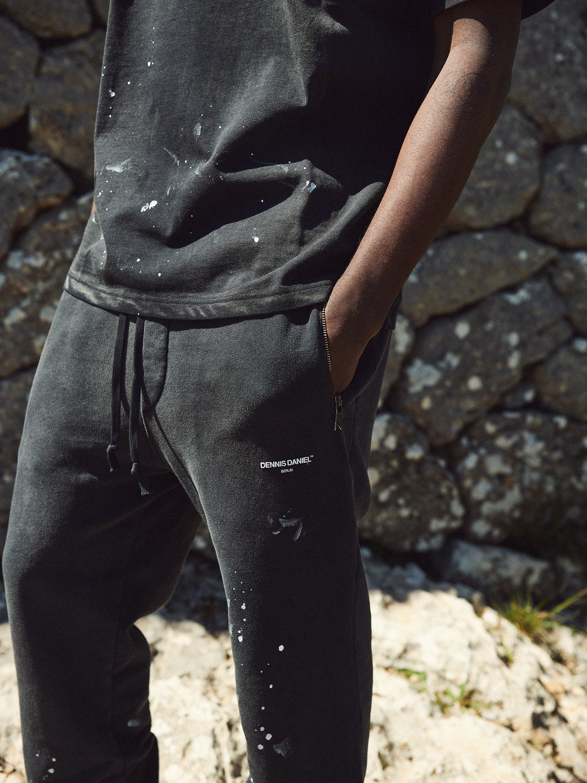 Painter Sweatpants - Vintage Black - DENNIS DANIEL™